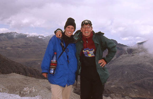 Berit und Jens am Basecamp auf 5200m