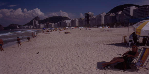 Ein gepflegtes Bierchen an der Copacabana