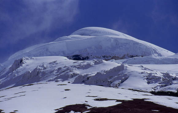 Nur noch 1100 Hhenmeter weiter und schon ist man auf dem Cotopaxi-Gipfel ...